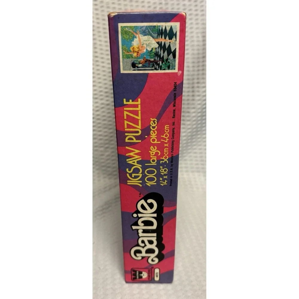 Vintage 1980 Barbie Jigsaw 100 Large Piece‎ Puzzle New Never Opened Whitman 4678
